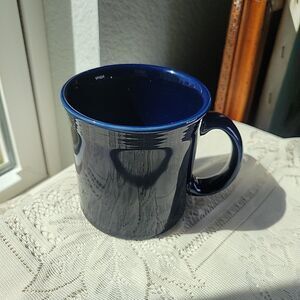 FIESTAWARE Cobalt Blue Java Mug, HLC,  Replacement, Coffee, Tea, D Handle